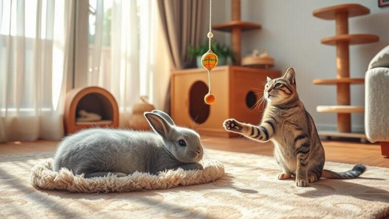 coesistenza ideale gatto coniglio