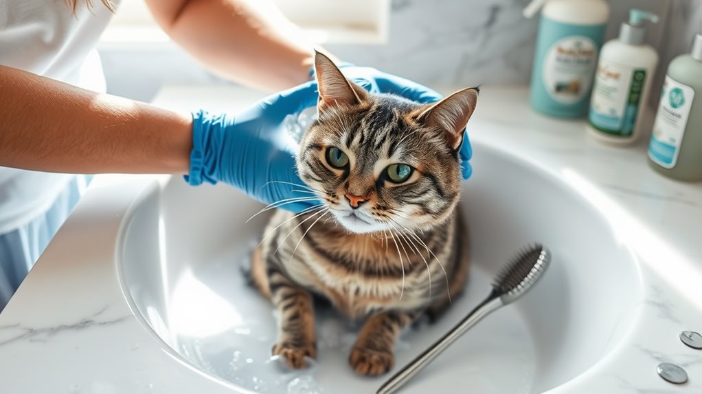 safe cat handling techniques