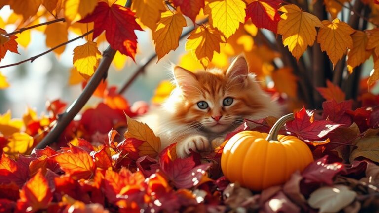 autunno proteggi il gatto