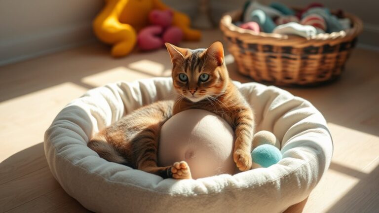 cat behavior before birth