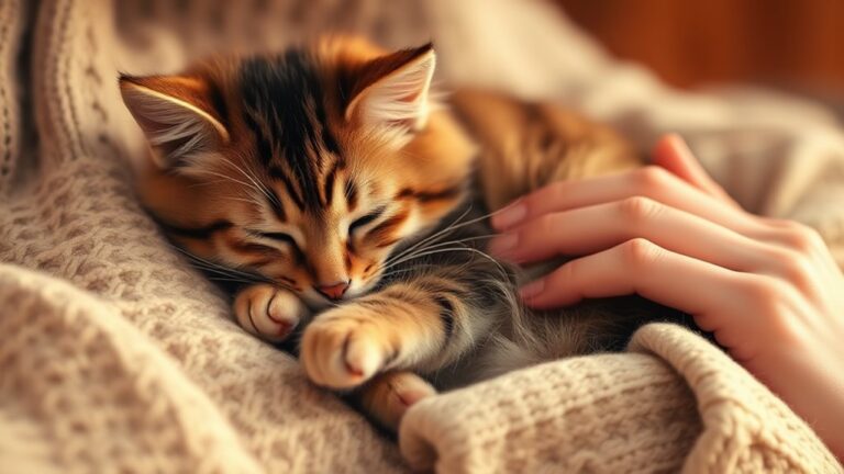 cat loves chest warmth