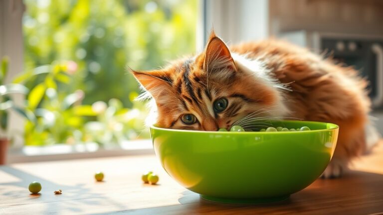 cats and peas consumption