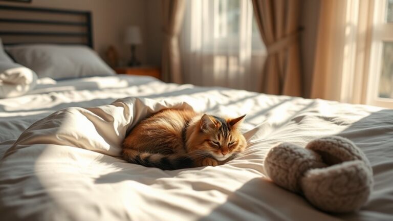 cats love foot warmth