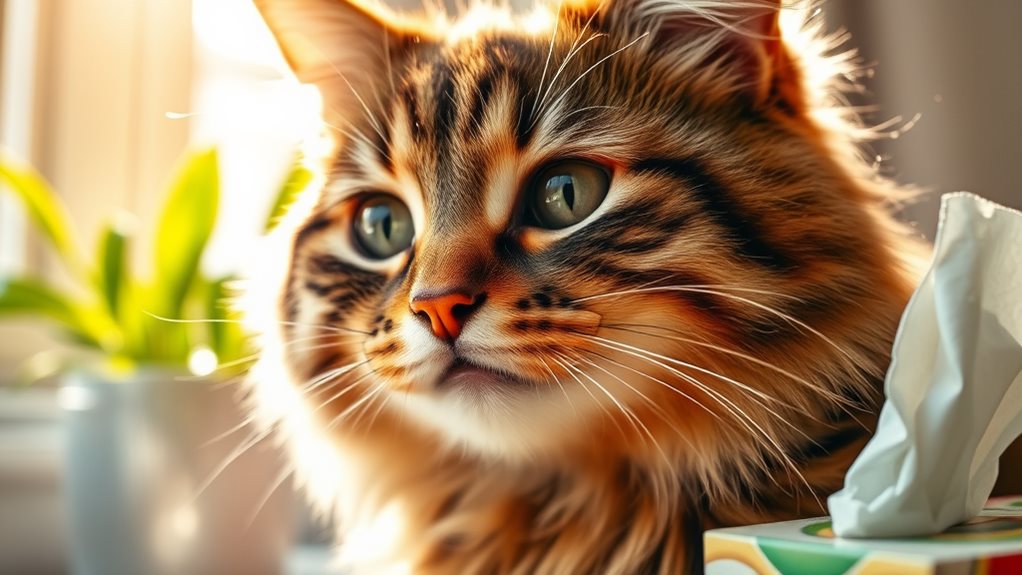 causes of sneezing in cats