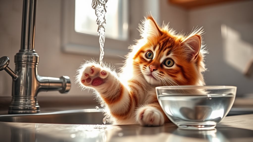 emotional connections with water loving cats