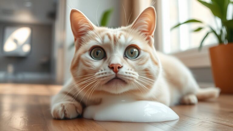 white foamy vomit in cats